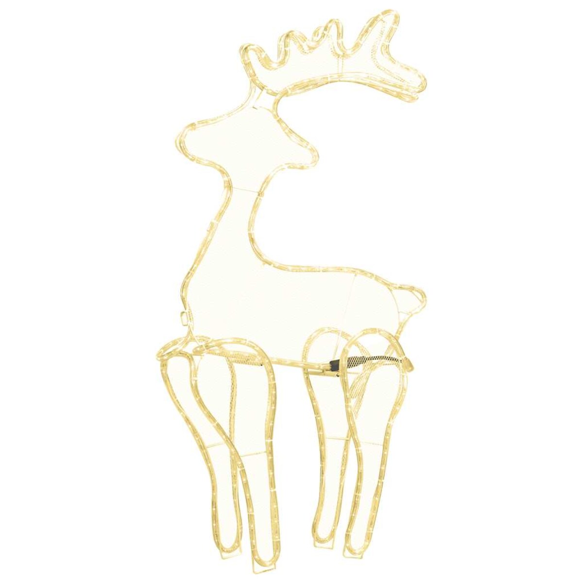 vidaXL Świąteczna dekoracja, renifer z siatki, 306 LED, 60x24x89 cm