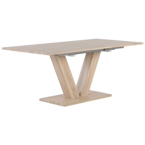 Stół do jadalni rozkładany 140/180 x 90 cm jasne drewno LIXA