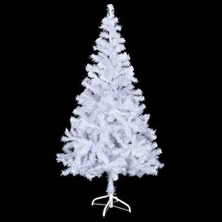vidaXL Sztuczna choinka z lampkami i bombkami, 150 cm, 380 gałązek