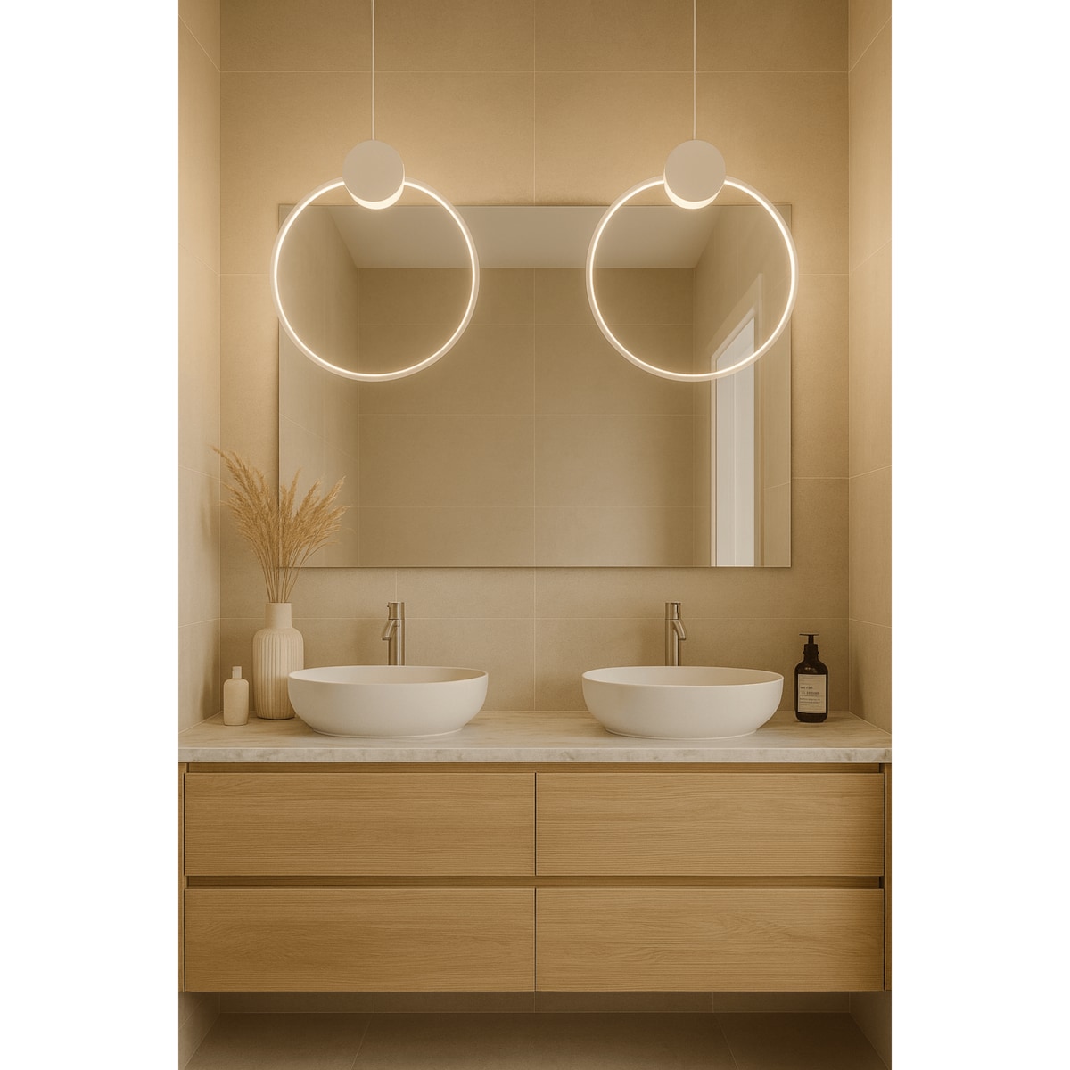 LAMPA WISZĄCA ZAFIRO M BIAŁA