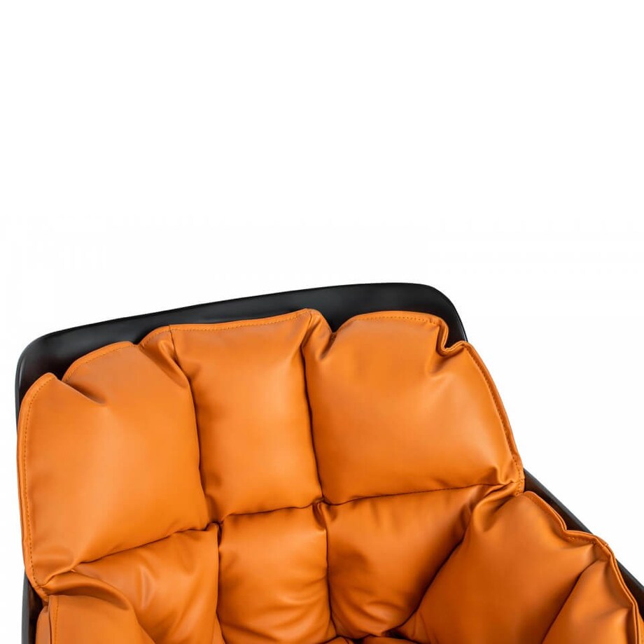 Obrotowe krzesło z poduszką Shiba JH-B11-1 King Home tapicerowane czarny