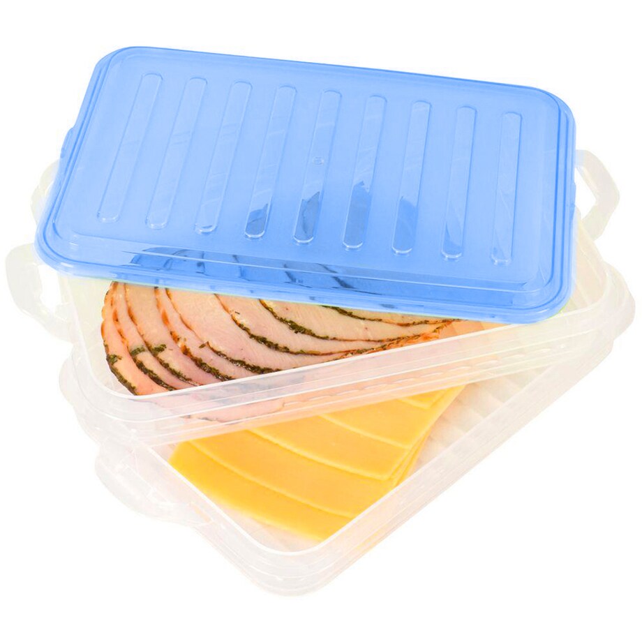 Pojemnik Do Lodówki Na Wędliny Ser Warzywa Do Przechowywania 2 Poziomowy