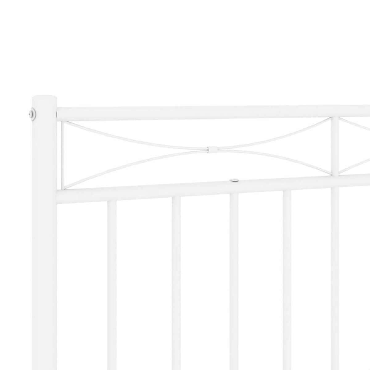 vidaXL Metalowe wymienne wezgłowie, białe, 100 cm