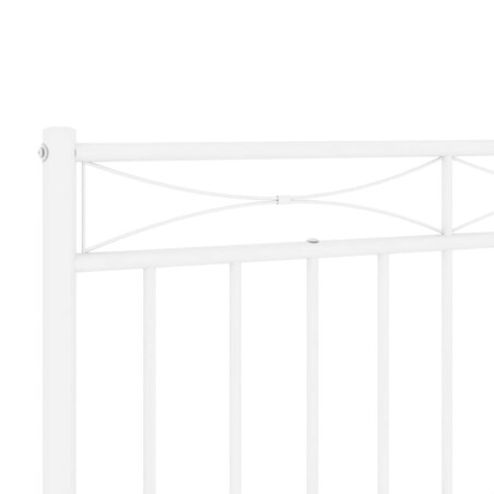 vidaXL Metalowe wymienne wezgłowie, białe, 100 cm