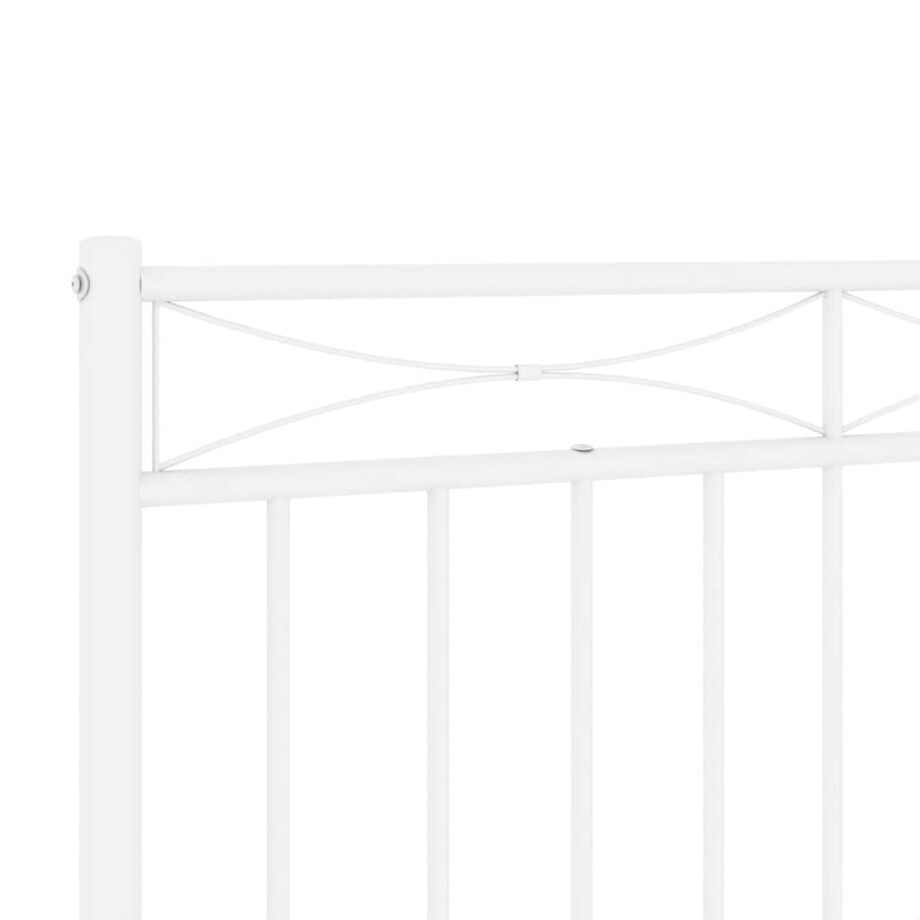 vidaXL Metalowe wymienne wezgłowie, białe, 100 cm