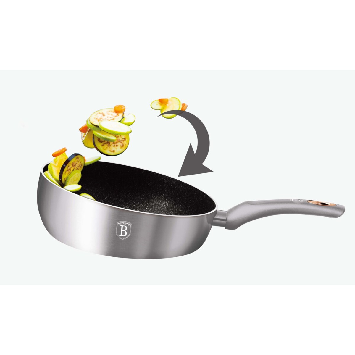 Patelnia głęboka 26cm Titanium BERLINGER HAUS Moonlight