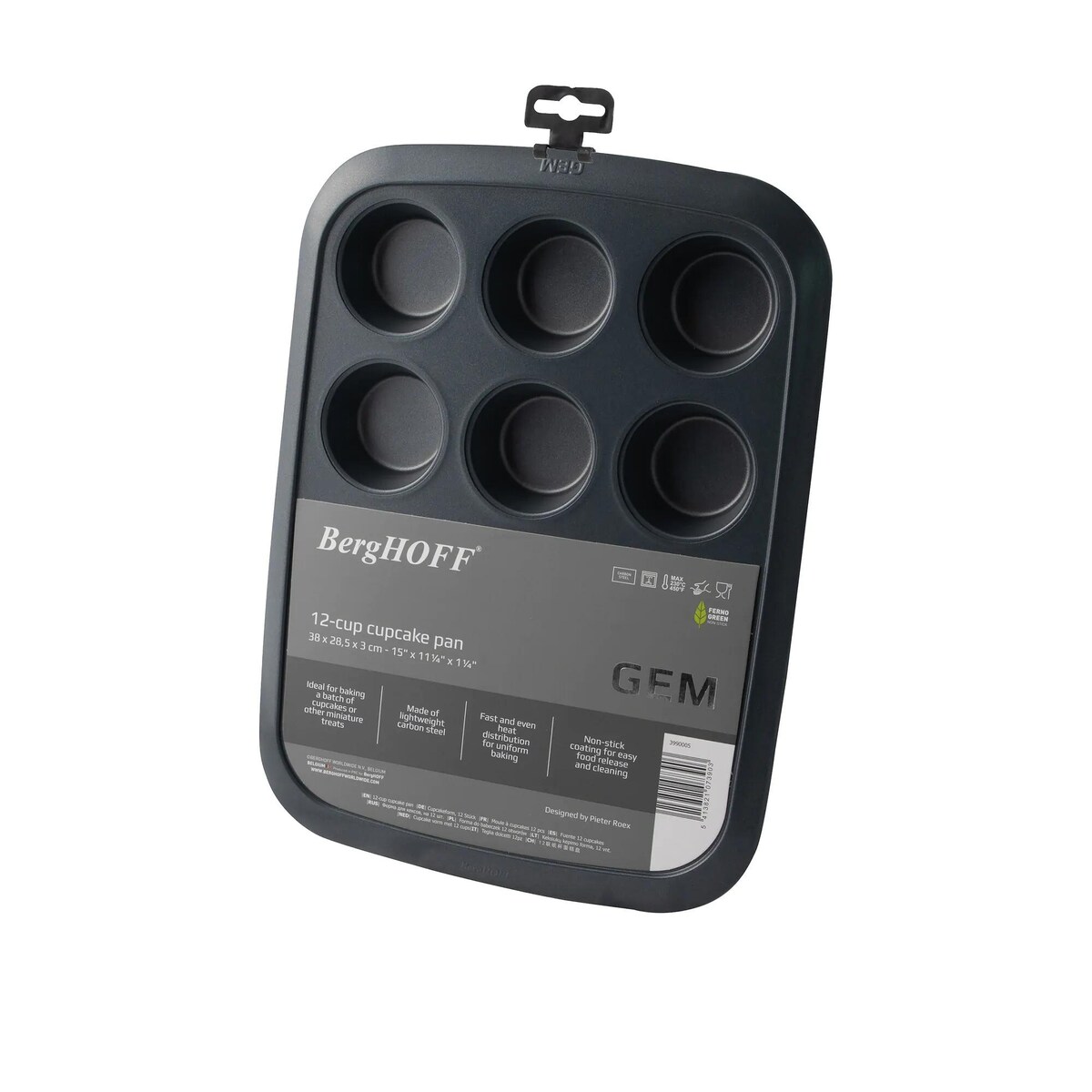 GEM Forma do babeczek 12 otworów 38x28,5x3cm BergHOFF