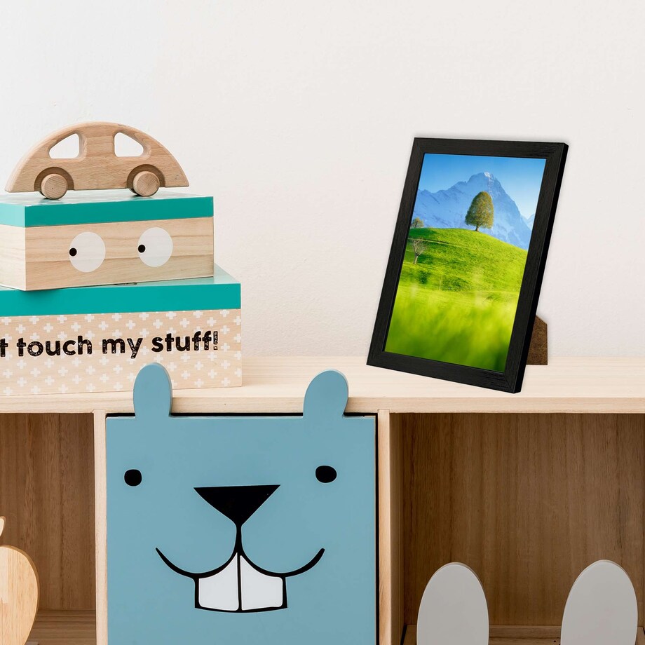 Ramka Na Zdjęcia 10X15 Cm Plakaty Rama Na Nóżce Stojąca Dekoracja Czarna