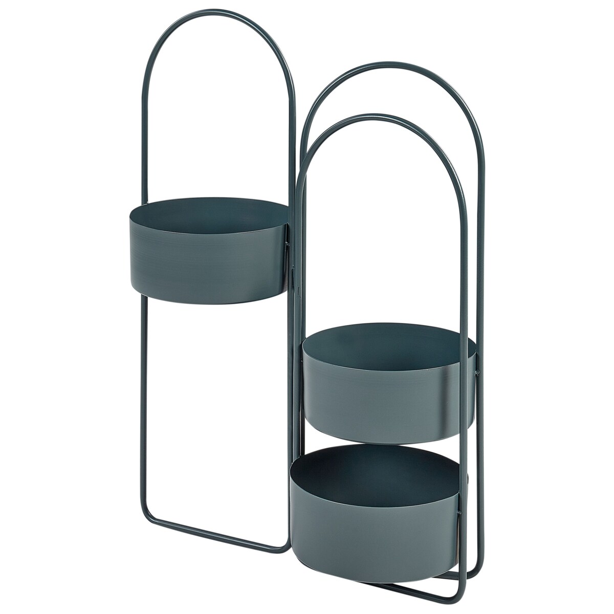 Doniczka na stojaku metalowa ciemnoniebieska COLUTENA