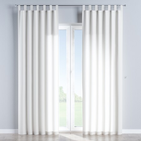 Zasłona na szelkach 1 szt. 130x245 satynowa biel