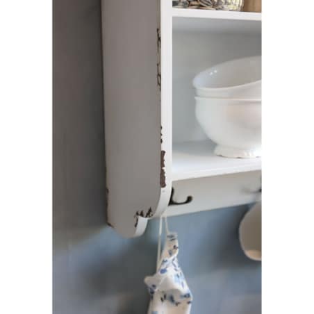 Szafka wisząca drewniana postarzana Chic