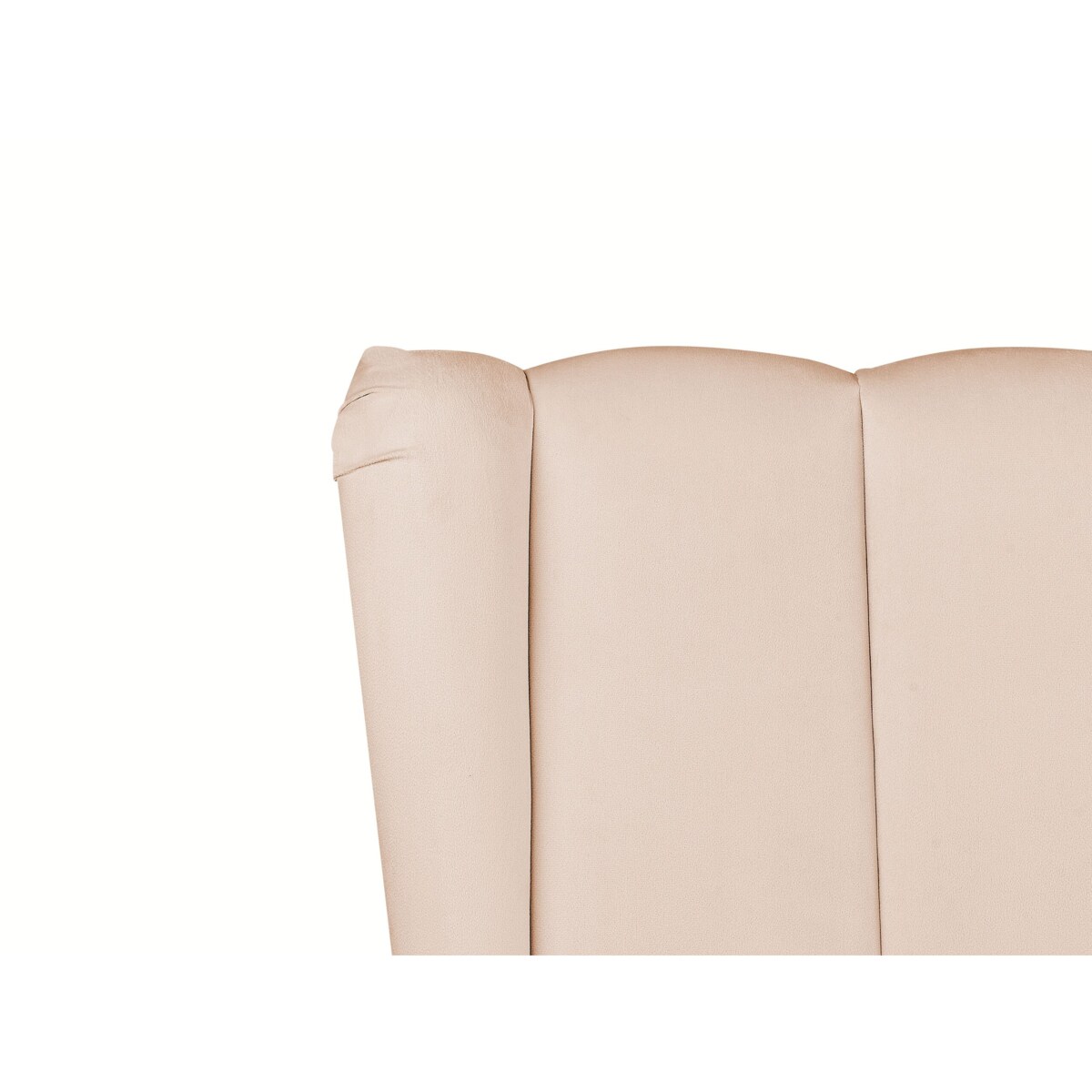 Łóżko welurowe 180 x 200 cm z portem USB beżowe MIRIBEL