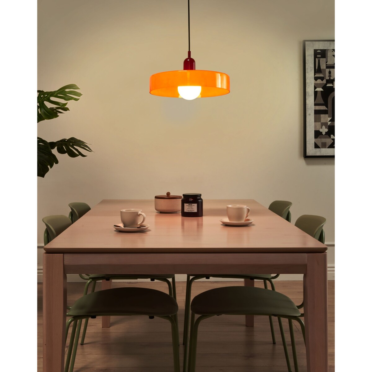 Lampa wisząca PAALA Szkło Żółty