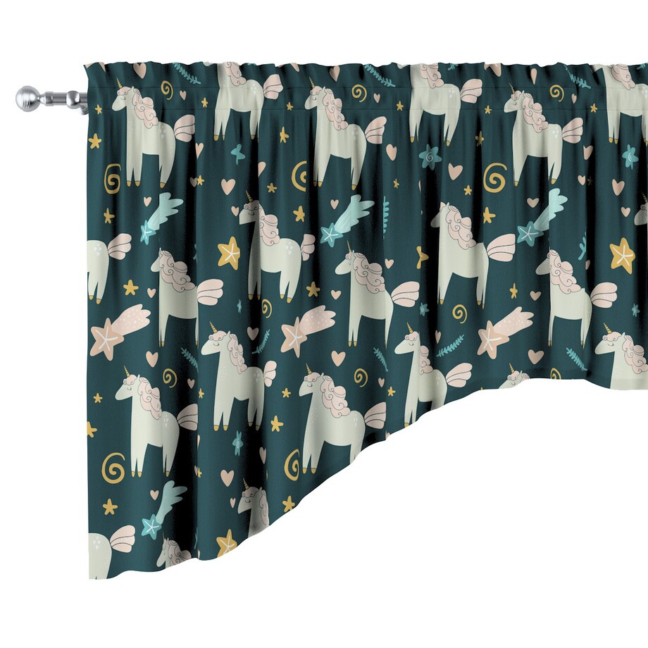 Lambrekin łuk 250x75 niebieski