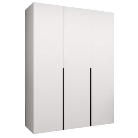 Szafa uchylna otwierana ALICANTE 1 150 wys. 202 cm Biały + u. Czarny