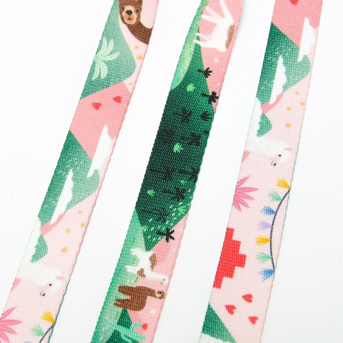 Smycz miejska dla psa lub kota "Więcej niż jedno zwierzę" - Szerokość taśmy: 15mm, Rozmiar: L oraz Rodzaj: Mini karabinek