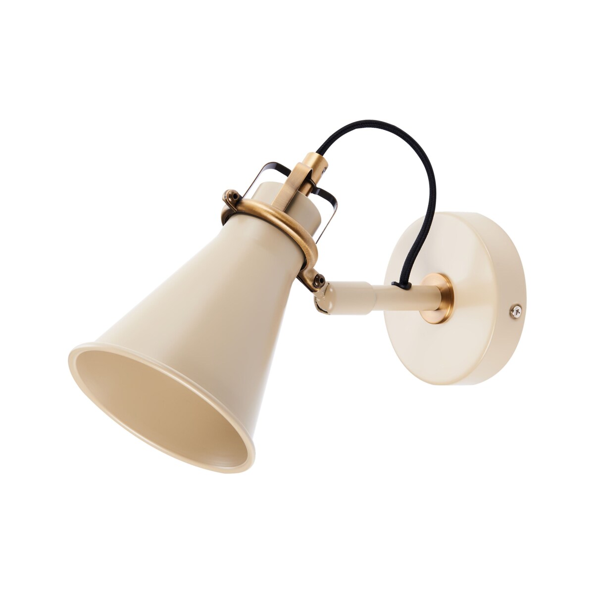 Zestaw 2 lamp ściennych metalowych beżowy MOYOLA