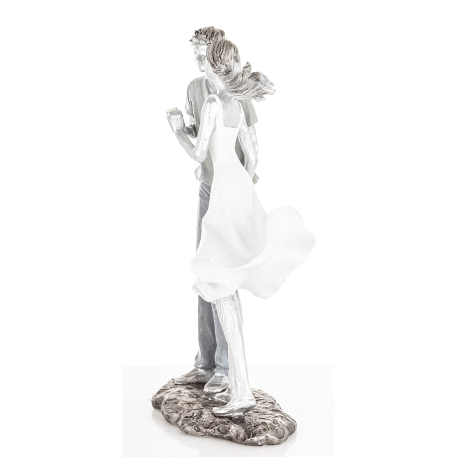 Dekoracja - figurka 24,5x14x7,5 cm PARA - dłonie pokazują serce