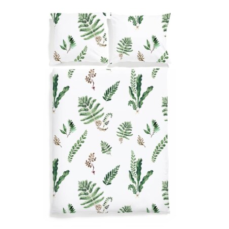 Pościel Paprocie 160/200 + 2 x 50/60 cm