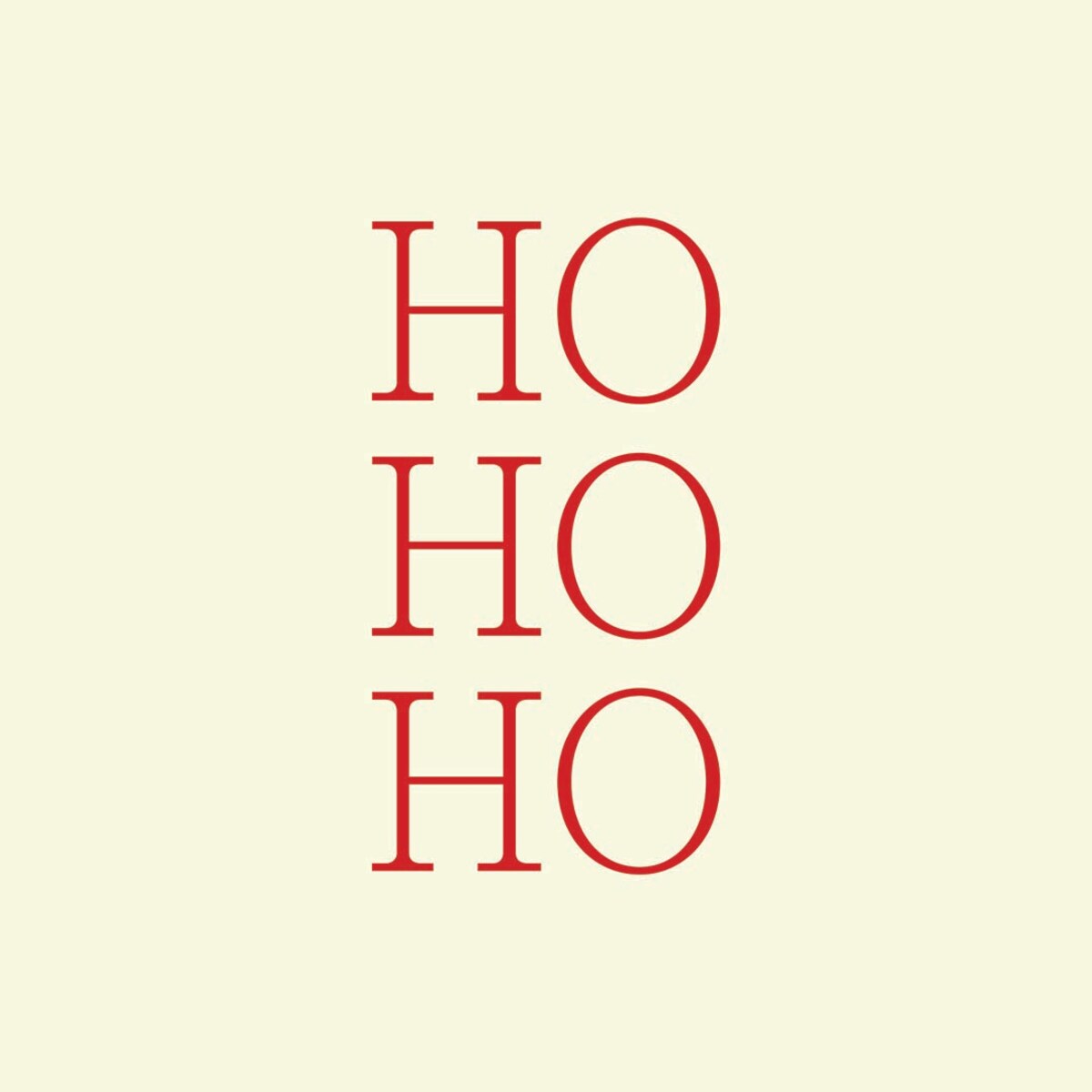 Poduszka świąteczna - Ho Ho Ho - beżowa 45x45 cm