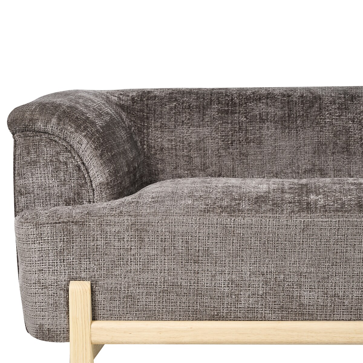 Sofa dla 3 osób ALNOR Szenil Brązowy