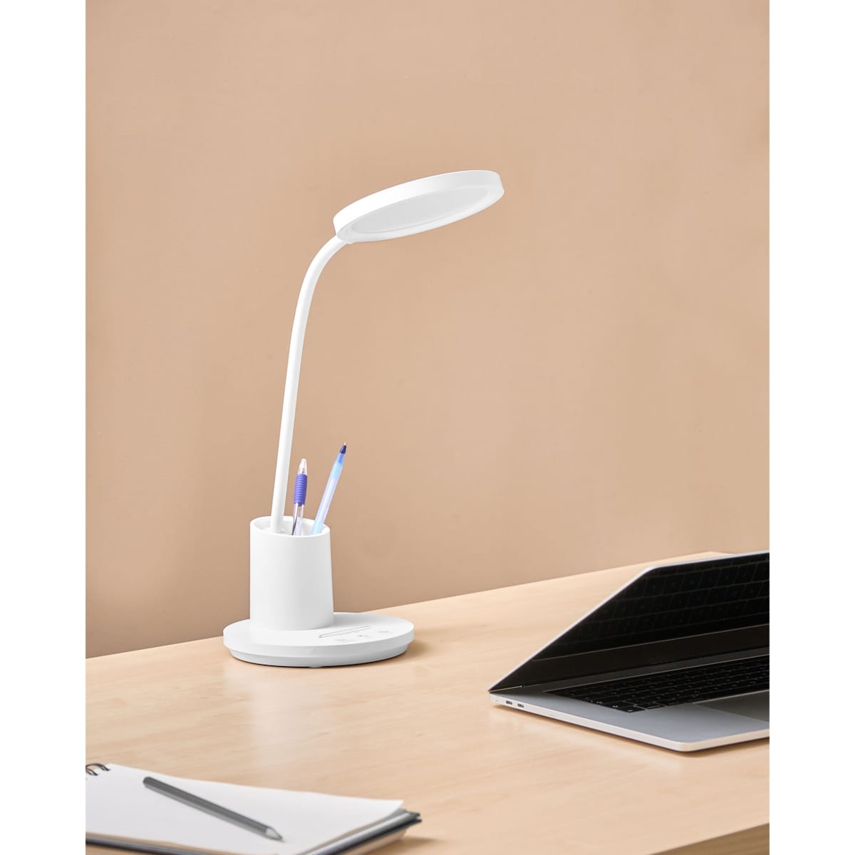 Lampa biurkowa LED VELA Ze ściemniaczem Biały