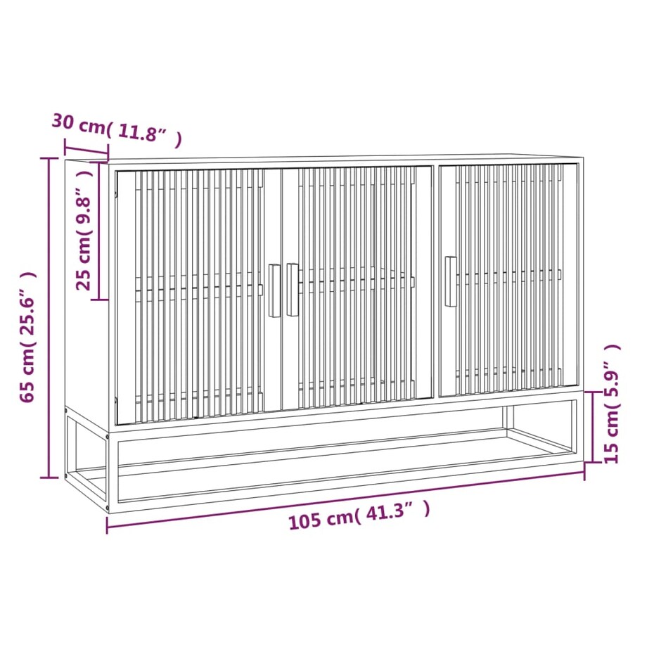 vidaXL Szafka, biała, 105x30x65 cm, materiał drewnopochodny