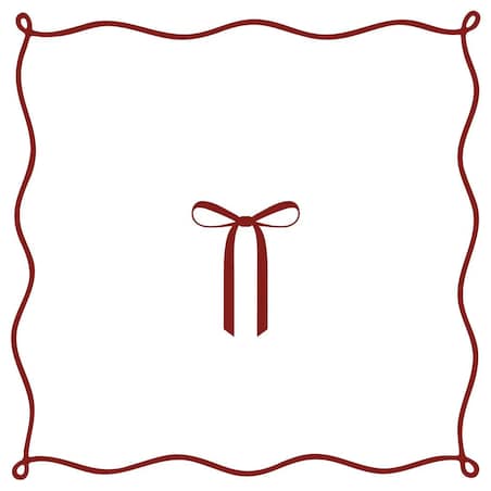 Poduszka świąteczna - elegancka kokardka