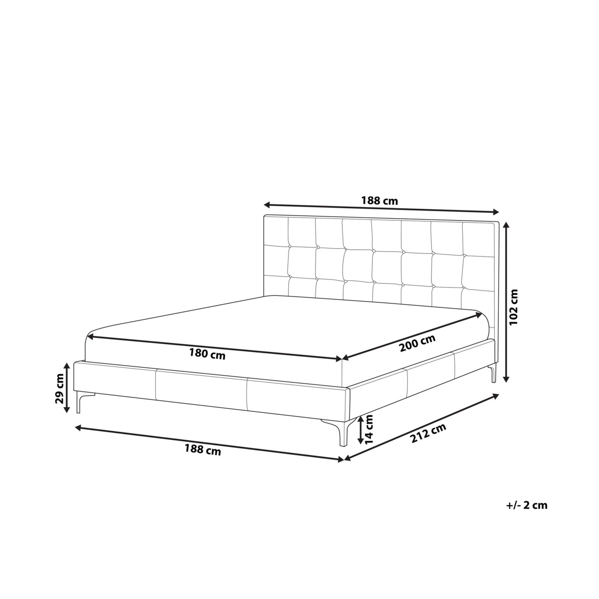 Łóżko welurowe 180 x 200 cm szare AMBERT