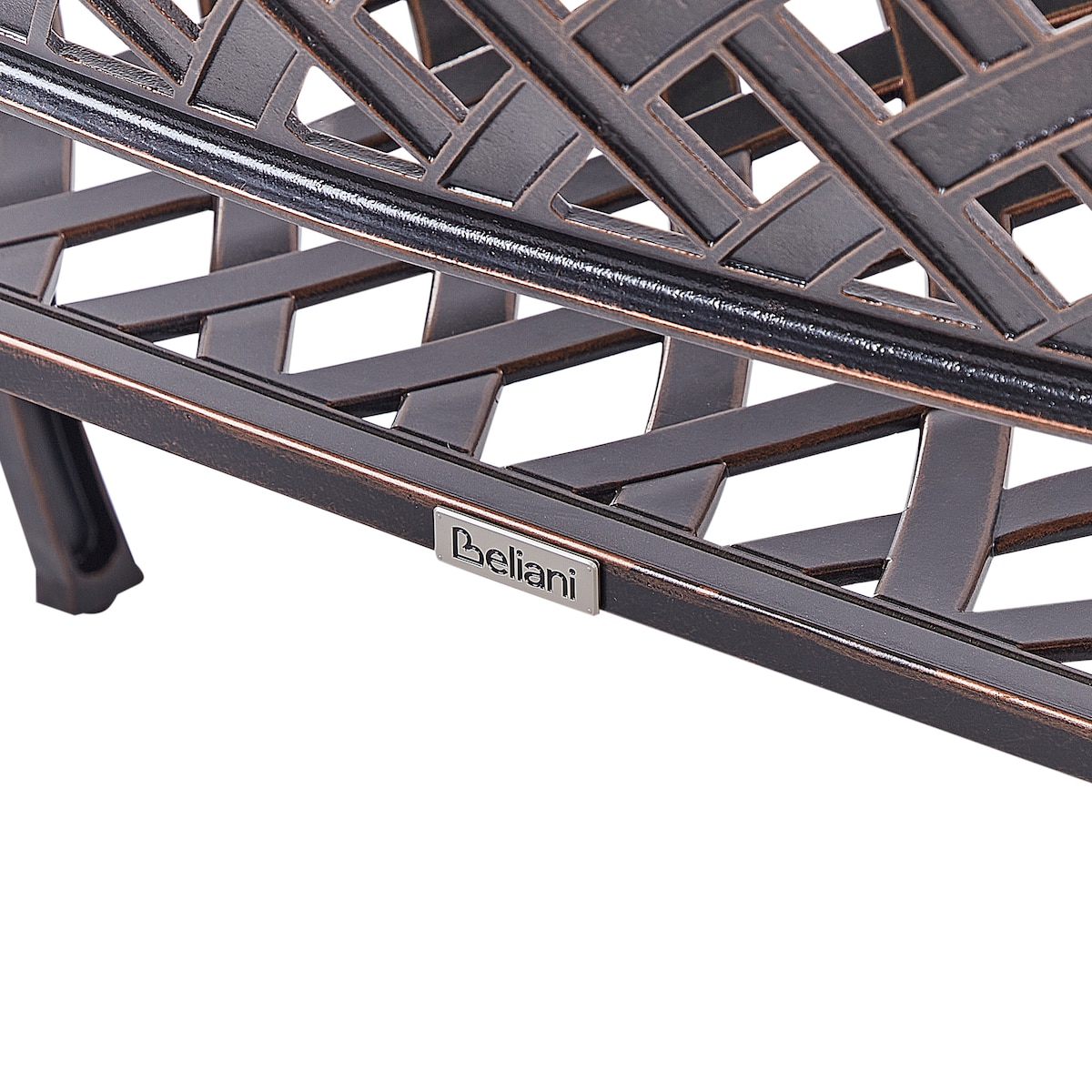 Ławka ogrodowa STAGGIA 104 cm Metal Brązowy