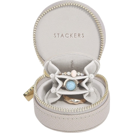 Pudełko podróżne na biżuterię Stackers Oyster mini taupe