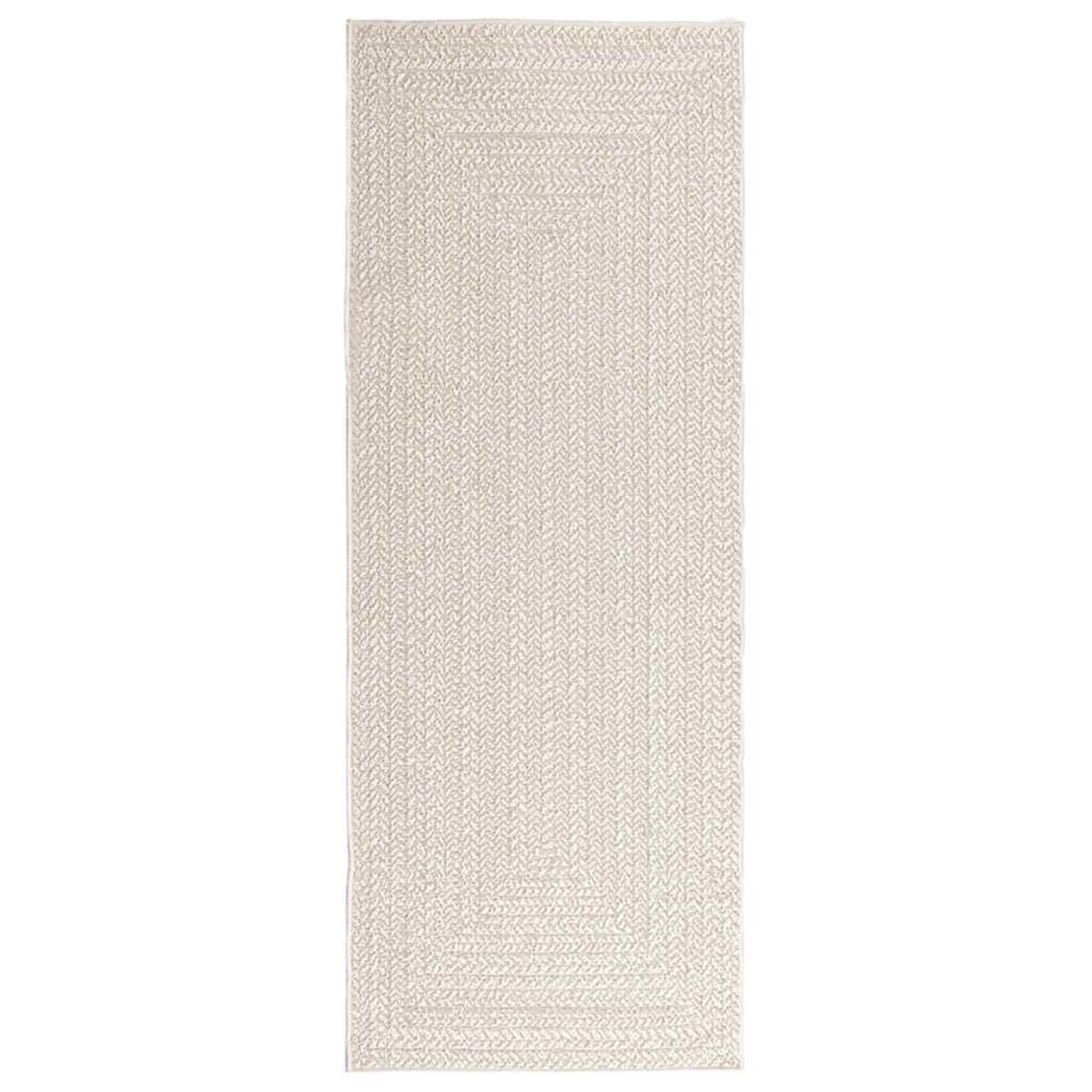 vidaXL Dywan "ZIZUR" kremowy Wygląd juty Do wewnątrz i na zewnątrz