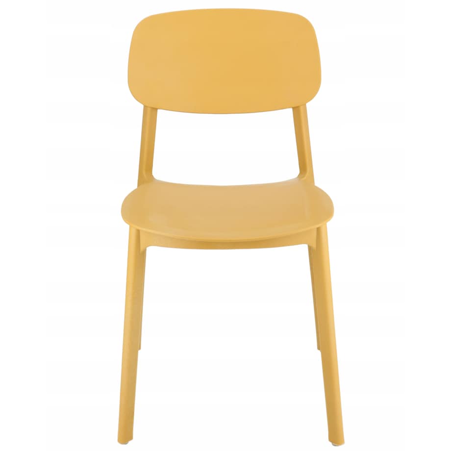 Krzesło wygodne LARA musztardowe