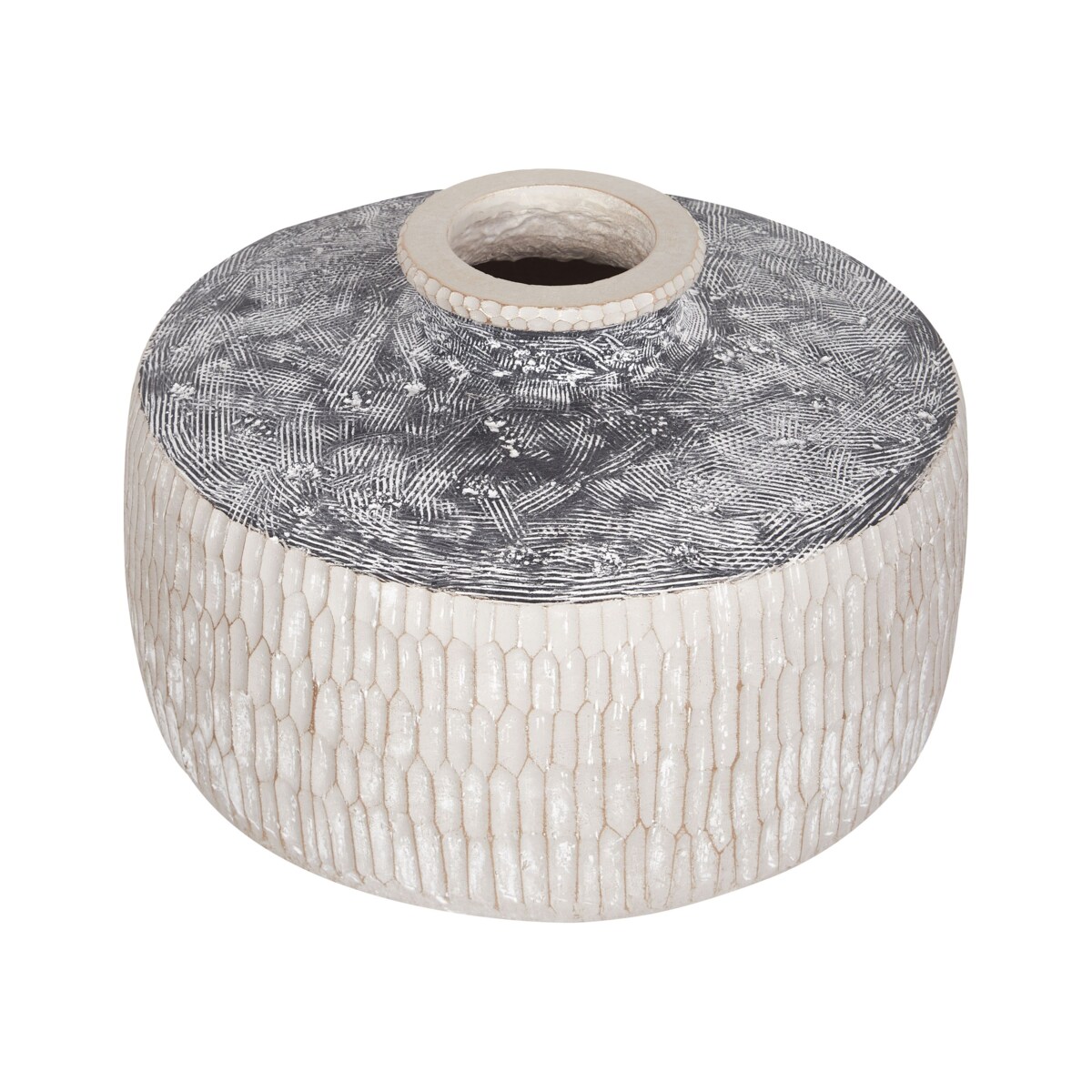 Wazon na kwiaty DEKSATI Tlenek magnezu 32 cm Beżowy