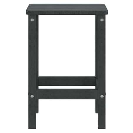 vidaXL Stolik ogrodowy Adirondack, antracytowy, 38x38x46 cm, HDPE