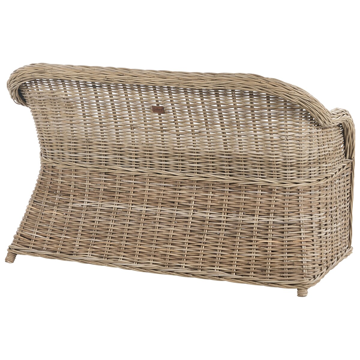 Ławka ogrodowa z poduchą SUSUA 141 cm Rattan Naturalny