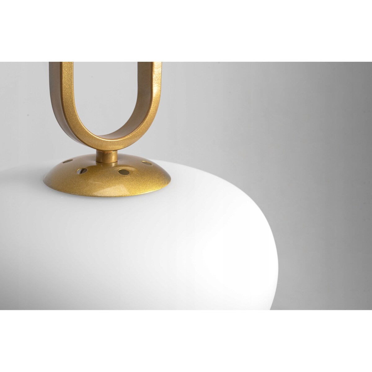 Lampa Wisząca Szklana Mleczna Złota Biała Toolight