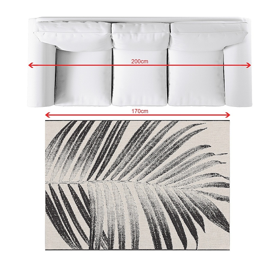 Dywan Lineo beige/black 120x170cm, 120 x 170 cm