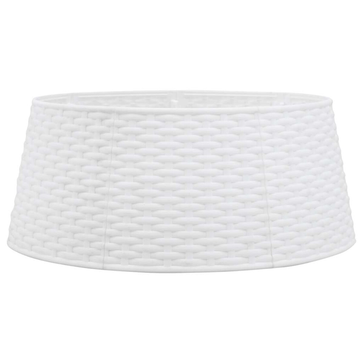 vidaXL Osłona pod choinkę, biała, Ø56x23 cm, plastikowa