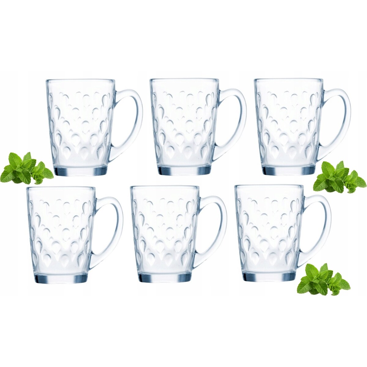 6x SZKLANKA KUBEK 320 ml LUMINARC na kawę napoje herbatę latte święta pears