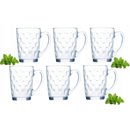 6x SZKLANKA KUBEK 320 ml LUMINARC na kawę napoje herbatę latte święta pears