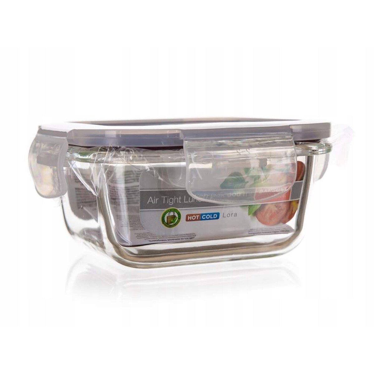 POJEMNIK HERMETYCZNY 300 ml klips szklany na jedzenie lunch sos przekąski