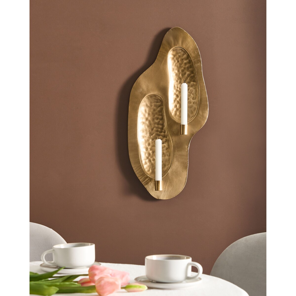 Świecznik PENICHE Metal 60 cm Złoty