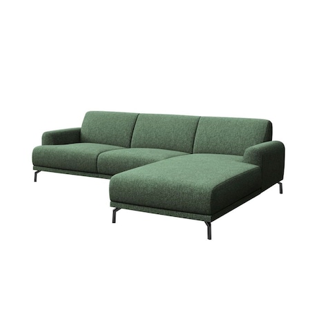 Sofa narożna Puzo Ciemnozielona
