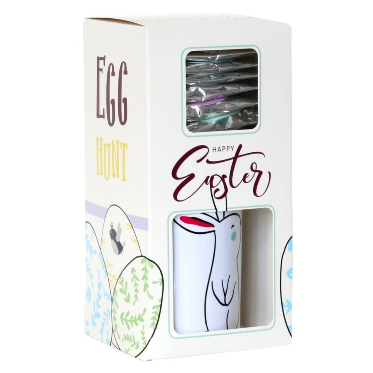 HAPPY EASTER zestaw herbat z kubkiem na wielkanoc prezent upominek na święta wielkanocne dla niej niego mamy taty chłopaka dziewczyny cioci wujka