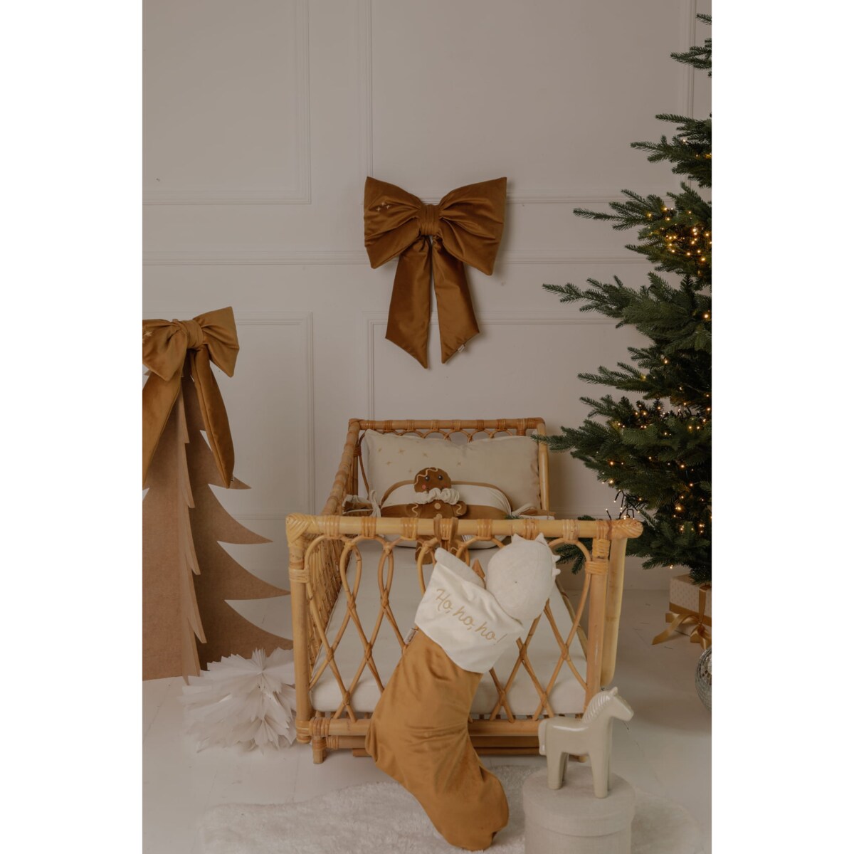 Skarpeta Świąteczna Personalizowana Golden Bronze