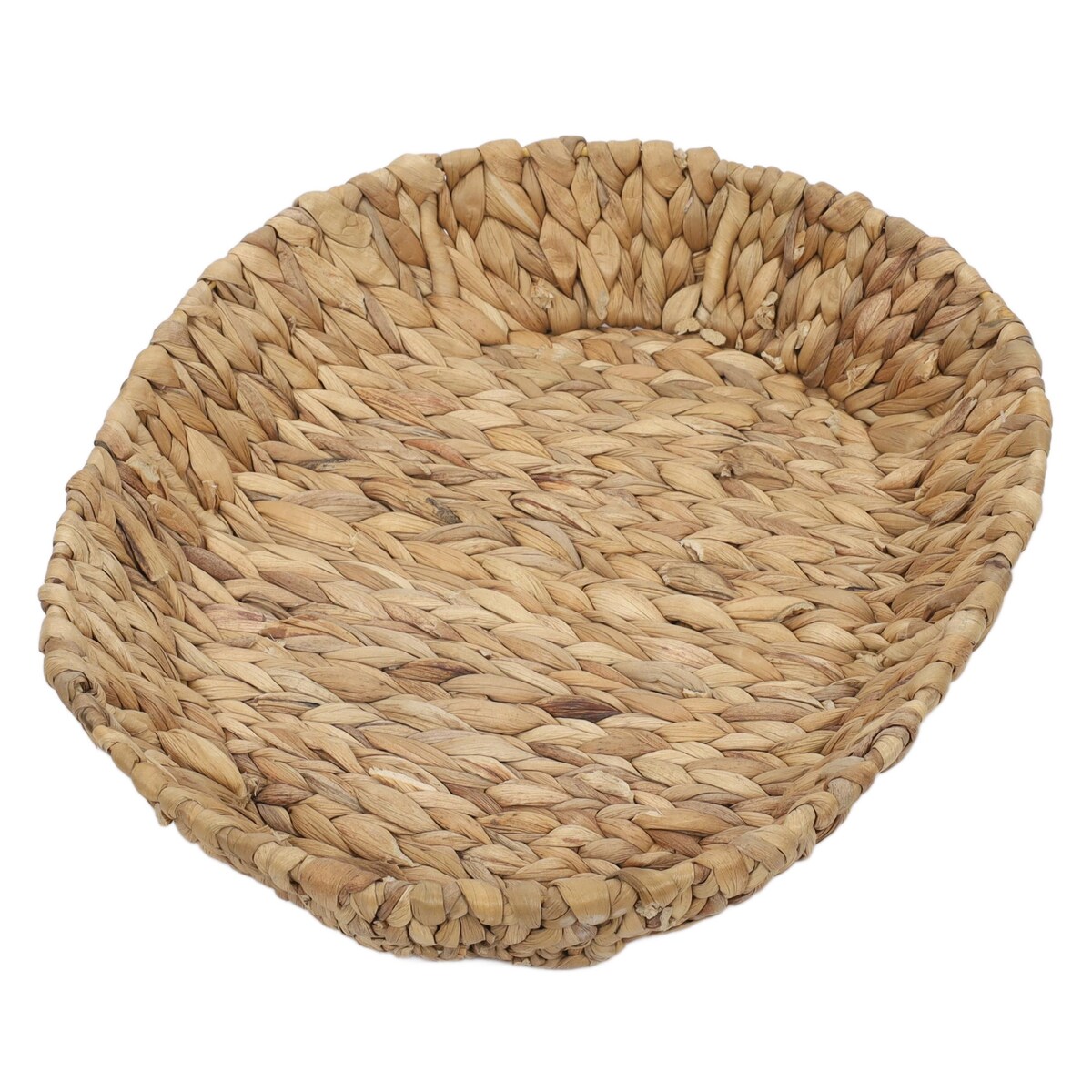 Kosz owalny pleciony z hiacyntu wodnego BRAID, 28 x 35 cm