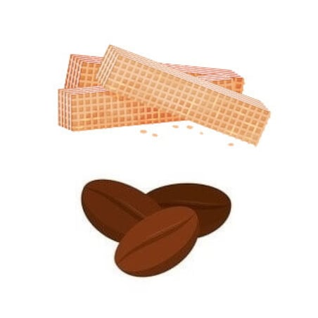 Kawa aromatyzowana deserowa mielona CHRUPIĄCY WAFELEK arabica PREMIUM 200g - kawa smakowa