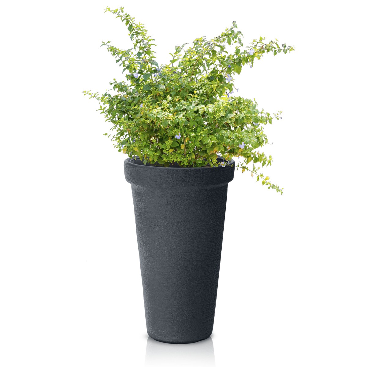 Doniczka Donica Ogrodowa 40 Cm Efekt Cegły Wysoka Okrągła Na Taras Do Ogrodu Domu Antracytowa