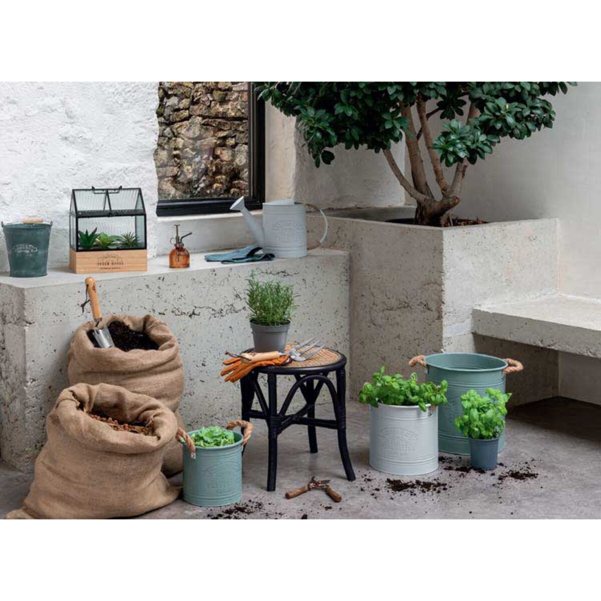 Rozpylacz szklany w stylu vintage, Ø 8 x 16 cm